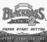 Super Black Bass Pocket 2 title screen for GameBoy